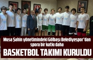 Gölbaşı Belediyespor erkek basketbol takımı kuruldu