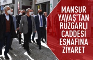 Mansur Yavaş'tan Rüzgarlı esnafına ziyaret