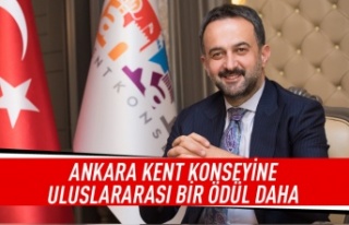 Ankara Kent Konseyine uluslararası bir ödül daha