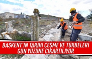 Ankara'nın tarihi çeşme ve türbeleri gün...