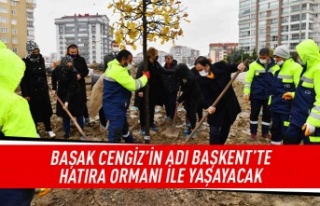 Başak Cengiz'in adı Ankara'da ormanda...