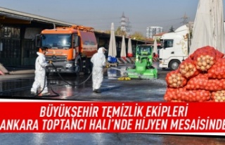 Büyükşehir'den Ankara Toptancı Hali’nde...