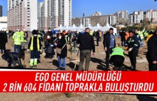 EGO 2 bin 604 fidanı toprakla buluşturdu