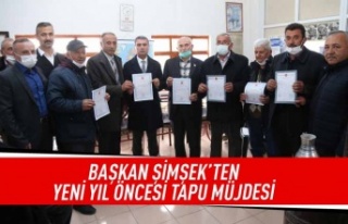 İmar planı biten mahalleliler tapuları ile buluşturuldu