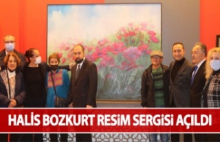 Ressam Halis Bozkurt’un resim sergisi açıldı