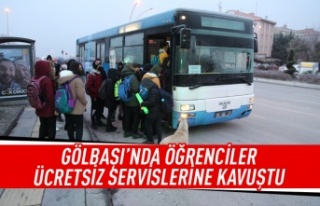 Gölbaşı'nda öğrenciler servise kavuştu