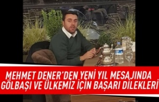 Mehmet Dener'den yeni yıl mesajı