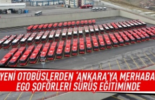 Yeni otobüsler Ankara'ya geldi