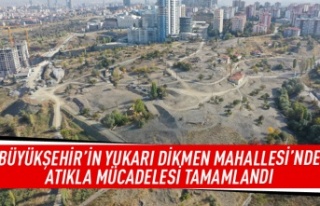 Yukarı Dikmen Mahallesi temizlendi