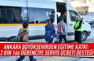 Ankara Büyükşehirden eğitime katkı: 2 bin 166...