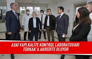 ASKİ yapı kalite kontrol laboratuvarı TÜRKAK'a...