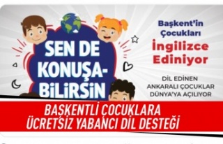 Başkentli çocuklara ücretsiz yabancı dil