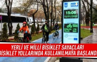 Yerli ve Milli bisiklet sayaçları bisiklet yollarında...