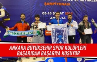 Ankara Büyükşehir spor kulüpleri başarıdan başarıya...