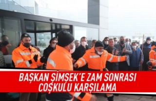 Başkan Şimşek’e davullu zurnalı karşılama