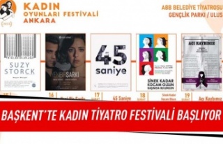 Başkent'te kadın tiyatro festivali başlıyor