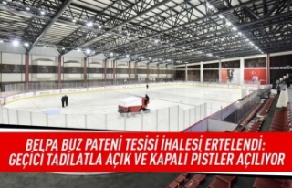 BELPA Buz Pateni Tesisi ihalesi ertelendi: Geçici...