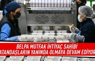 BELPA mutfağında pişen yemekler ihtiyaç sahiplerine...