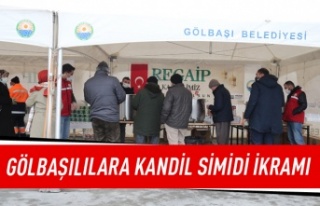 Gölbaşı Belediyesinden kandil simidi ikramı