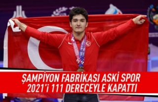 Şampiyon fabrikası ASKİ Spor 2021'i 111 dereceyle...