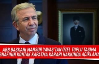 ABB başkanı Mansur Yavaş'tan özel toplu taşıma...