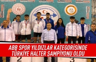 ABB Spor yıldızlar kategorisinde Türkiye halter...