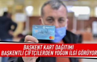 Başkent kart dağıtımı başkentli çiftçilerden...