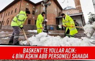 Başkent'te yollar açık: 4 bini aşkın ABB...