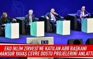 EKO iklim zirvesine katılan ABB başkanı Mansur...