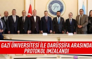 Gazi Üniversitesi ile Darüşşifa arasında protokol...