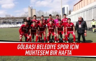 Gölbaşı Belediye spor için muhteşem bir hafta