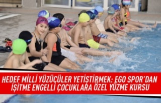 Hedef milli yüzücüler yetiştirmek: EGO spor'dan...