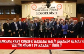 Ankara Kent Konseyi başkanı Halil İbrahim Yılmaz'a...