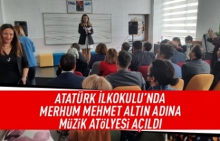 Atatürk İlkokulu'nda müzik atölyesi açıldı