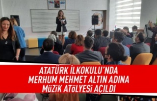 Atatürk İlkokulu'nda müzik atölyesi açıldı