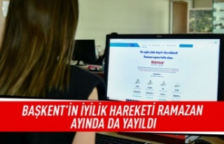 Başkent'in iyilik hareketi Ramazan ayında da...