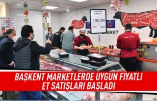 Başkent Marketler'den uyguna et satışı başladı