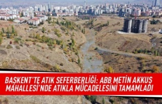 Başkent'te atık seferberliği: ABB Metin Akkuş...