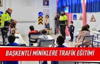 Başkentli miniklere trafik eğitimi