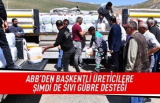 Başkentli üreticilere gübre desteği