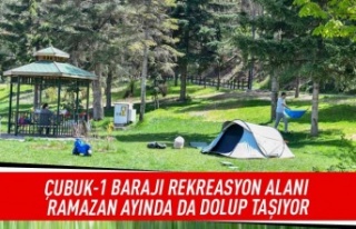 Çubuk-1 barajı rekreasyon alanı Ramazan ayında...