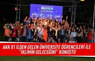 AKK 81 ilden gelen üniversite öğrencileri ile "İklimin...