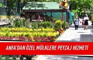 ANFA'dan özel mülklere peyzaj hizmeti