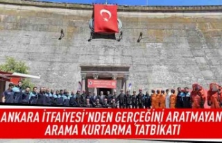 Ankara İtfaiyesi'nden gerçeğini aratmayan...