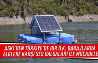 ASKİ'den Türkiye'de bir ilk: Barajlarda...