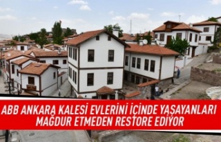 ABB Ankara Kalesi evlerini içinde yaşayanları mağdur...