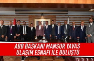 ABB Başkanı Mansur Yavaş ulaşım esnafı ile buluştu