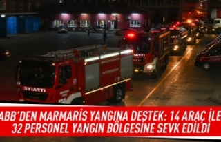 ABB'den Marmaris yangına destek: 14 araç ile...