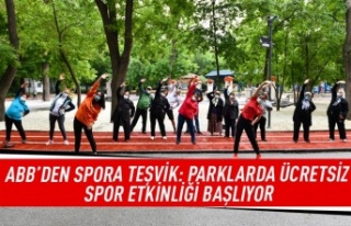 ABB'den spora teşvik: Parklarda ücretsiz spor...