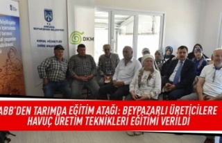 ABB'den tarımda eğitim atağı: Beypazarlı...